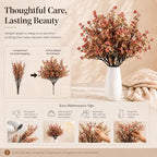Mandy's 6 Bundles Artificial Beige Brown Baby’s Breath Flowers - Image 6