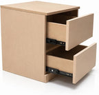 Durable Eco‑Friendly 2‑Drawer Nightstand, - Image 5