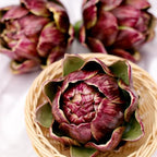 3Pcs Faux Artichokes, Bowl Filler Decor for Home Kitchen, Purple - Image 6
