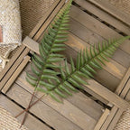 Artificial Fern Leaves Stems, Fake Ferns Leaf Plants Plastic Foliage Shrubs Bushes Plant Faux Greenery Stem for Home Garden Outdoor Indoor Wedding Bouquets DIY Décor Flowers Wreath Decoration 10 Pack - Image 2
