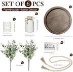 Rustic Modern Farmhouse Decor Set of 6 for Your Living Room Decor - Image 2