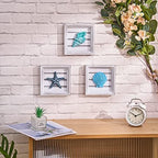 LODOCAVE Seashell Starfish 3D Art Beach Wall Decor, 6.3"x6.3" - Image 6