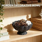 Pedestal Decorative Bowl, 8" Footed Ruffle Fruit Bowl for Home Decor - Image 4
