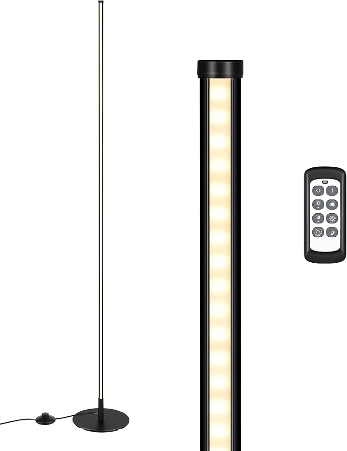 EDISHINE Floor Lamps for Living Room, Remote Control & Foot Switch Corner Floor - Image 8