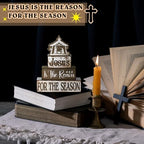 Moucuny 4 Pcs Christmas Christian Religious Table Decorations - Image 5