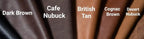 NAT Leathers | Swatches of Browns and tans Colors of Our Faux Vegan Leather by by NATLeathers