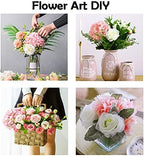 6Pcs 18" Pink Silk Hydrangea Artificial Flowers - Image 5