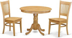 East West Furniture ANVA3-OAK-W 3 Piece Dining Table Set by EastWestFurniture