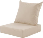 Outdoor Deep Seat Cushion Set, 24x24 Inch Water-Resistant & Fade-Resistant by MuaMelop
