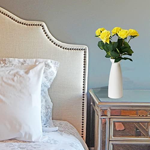 Mandy's Artificial 10 Stems Silk Yellow Rose - Image 3