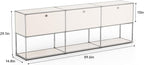 Modern Storage Cabinet White G Versatile Free-Standing Organizer - Image 3