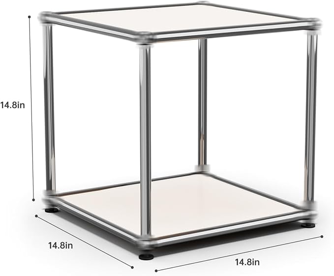 Nightstand Modern Storage Cabinet White A Versatile Free-Standing Organizer - Image 3