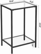 HOMSHO Side Tables Set of 2, End Tables - Image 3