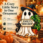 Halloween Ornaments for Tree, Personalized, Ghost Ornament - Image 4