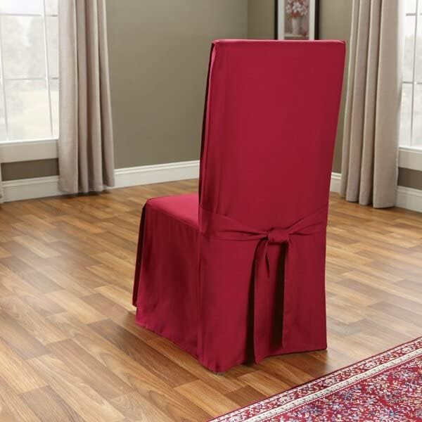 SureFit Duck Cotton Solid Dining Chair Slipcover - Image 4