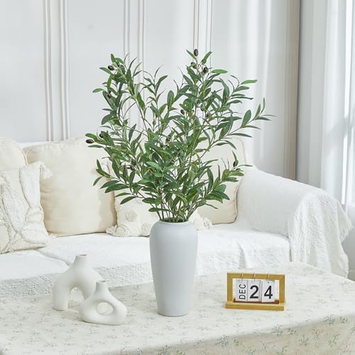 4 PCS 39 Inch Faux Olive Branches Artificial Flowers Greenery Stems Olive Tree Branch for Vase Filler Home Decor Indoor - Image 5