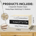 Decorative Books For Home Decor, Coffee Table Faux Wood Book Stack Decor, I Still Remember Modern Stacked Book Decor, Stacked Display Books For Shelf Mantel Nightstand Display, Three Pieces -C(13) - Image 2