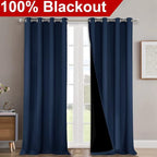 NICETOWN 100% Blackout Blinds, Laundry Room Decor Window Treatment Curtains - Image 2