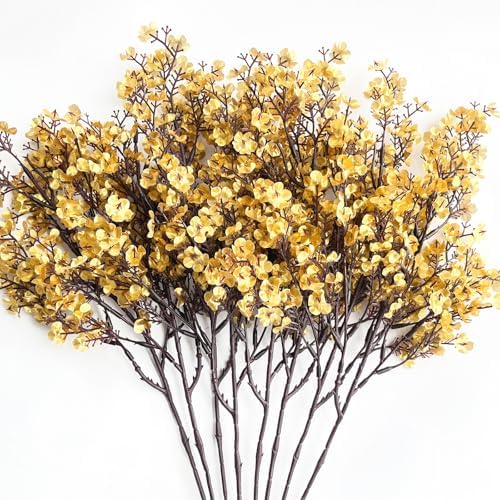 Babys Breath Artificial Flowers 8 Bundles Real Touch UV Resistant Fake Flowers Silk Faux Flowers for Vase Home Office Wedding DIY Floral Indoor Outdoor Centerpiece Table Decoration - Image 6