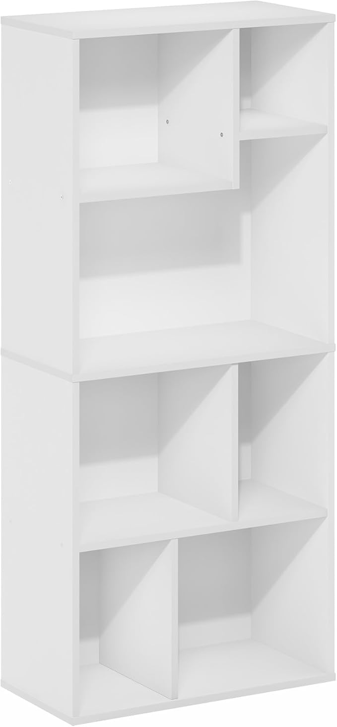 Furinno DALY Book Shelf, 7-Cube Bookshelf, Cube Storage Organizer Bookcase - Image 5