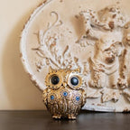 TOHLUCS Owl Statue Home Decor Accents with Evil Eye.Gold Decor for Bookshelf, Bedroom, Living Room, Office, Table and Shelf.Vintage Owl Figurines Gifts for Birds Lover.Cute Small Animal Sculptures. - Image 2