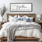 And So Together They Built A Life They Loved Wall Decor 32"X12" Black - Image 3