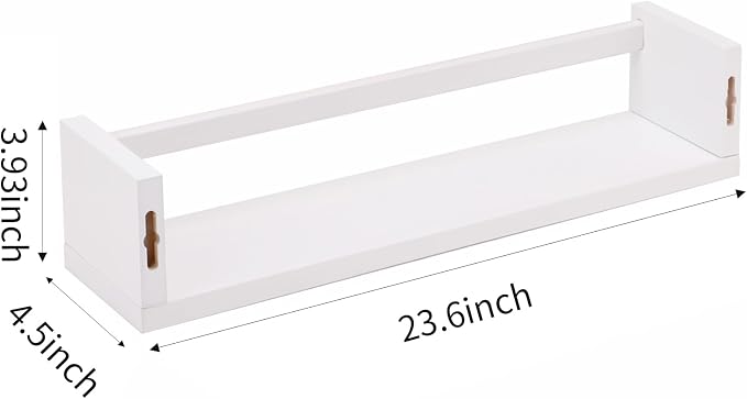 Fixwal Nursery Book Shelves, 23.6 Inch Floating Bookshelf - Image 3