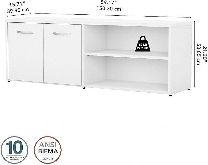 Bush Business Furniture Studio C Low Storage Cabinet - Image 3