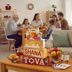 Yuntau 4 Pcs Rosh Hashanah Decorations Wooden Jewish New Year Centerpieces - Image 6