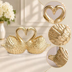 Gold Swan Figurine Decor, Lover Swan Animal Statues Craft Ornaments - Image 4