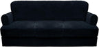 CUCRAF Cushion Sofa Cover 4 Piece Slipcovers, Soft Thick Velvet Couch Cover by CUCRAF