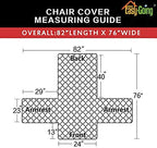 Easy-Going Reversible Couch Cover, Small Chair, Coffee/Ivory | Machine Washable - Image 7