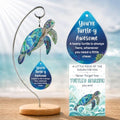 Sea Turtle Christmas Birthday Gifts for Women Men Grandkids - Stocking Stuffers for Teen - Inspirational Stuff Things - Beach Gifts for Mom, Grandma, Daughter, Friendship Presents - Turtle Desk Decor by Hanatoca