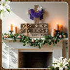 4 Pcs Table Decorations Tiered Tray Decorations Mini Wooden Books Signs for Office Shelf Classroom Tabletop Bookshelf(Easter) - Image 6