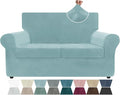 ZNSAYOTX Luxury Velvet Sofa Cover 3 Piece Stretch Loveseat Covers by ZNSAYOTX