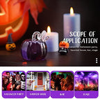 Purple Crystal Pumpkin Figurine Glass Sculpture Thanksgiving Fall Decor - Image 3