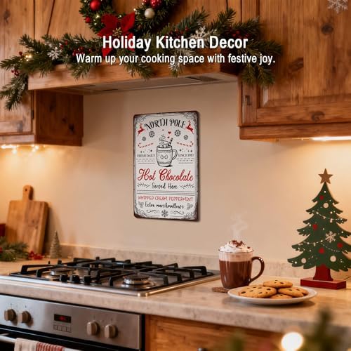 Christmas Kitchen Hot Cocoa Bar Decor Hot Chocolate Sign - Image 3