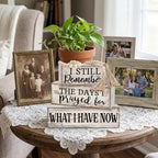 Yuntau 4 Pcs Farmhouse Christian Tabletop Decor Rustic Wood Bead Garland - Image 2