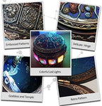 Briskfeel Vintage Music Box with Constellations Rotating Goddess LED Lights Twinkling Resin Carved Mechanism Musical Box with Sankyo 18-Note Wind Up Signs of The Zodiac Gift for Birthday (Upgraded) - Image 4