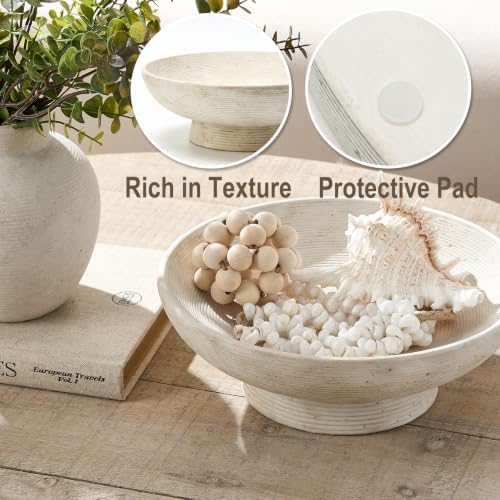 Ceramic Decorative Table Bowl Trays Home Room Decor Farmhouse (11" Rustic) - Image 4