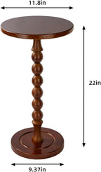 Round Side Table for Small Spaces, Drink Table - Image 3