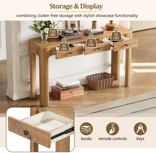 Bellemave 52" Rustic Console Table - Image 5