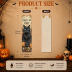 Nostalgic Halloween Sign,Ghost Skeleton Hanging Signs,Entryway Decor Wall - Image 2