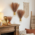 Otoolling 2 Pcs Hanging Plant Wall Decor, 12Inch Tall, Gold, Brown - Image 4