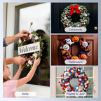 OUTXE Wreath Hanger for Front Door, Upgraded Suction Cup Reef Hook - Image 6