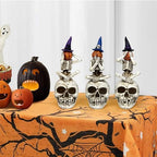 Halloween Skeleton Statue Set of 3, See Speak Hear No Evil Figurines - Image 2