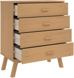 Scandinavian Style Solid Pine Wood Drawer Cabinet - Image 6