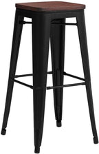 HAOBO Home 30" Backless Metal Counter Stool Height Bar Stools Barstools - Image 5