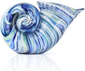 Hand Blown Glass Shell Decoration, Art Glass Conch Sculpture, Colorful Shell Statue for Room Office Coffee Table Living Room TV Stand Cum Home Decoration. by DOVDOVHomeDecoration
