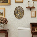 Vintage Owl Wall Sculpture,Antique Wall Decor,William Morris Wall Art - Image 5